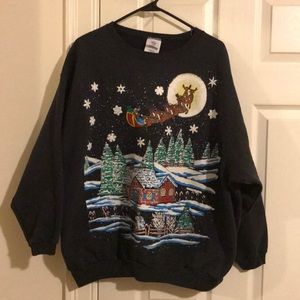 Just My Size Sweaters - Just My Size Glitter Ugly Christmas Sweater Just My Size Sweaters - Just My Size Glitter Ugly Christmas Sweater